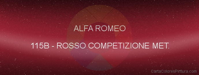 Pintura Alfa Romeo 115B Rosso Competizione Met.