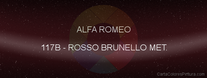 Pintura Alfa Romeo 117B Rosso Brunello Met.