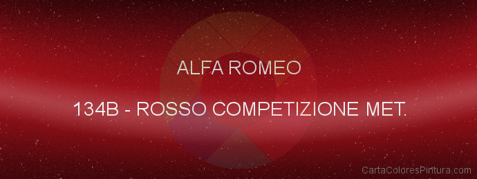 Pintura Alfa Romeo 134B Rosso Competizione Met.