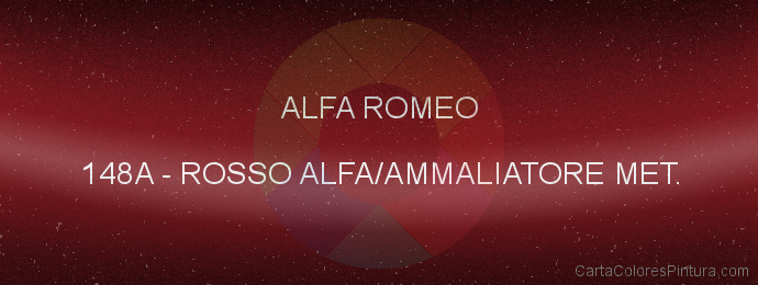 Pintura Alfa Romeo 148A Rosso Alfa/ammaliatore Met.