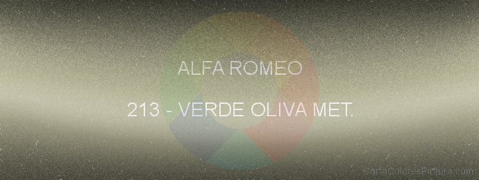 Pintura Alfa Romeo 213 Verde Oliva Met.