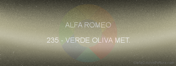 Pintura Alfa Romeo 235 Verde Oliva Met.