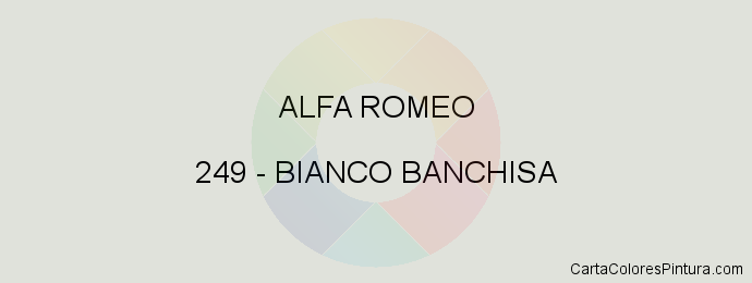 Pintura Alfa Romeo 249 Bianco Banchisa