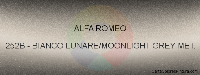 Pintura Alfa Romeo 252B Bianco Lunare Met.