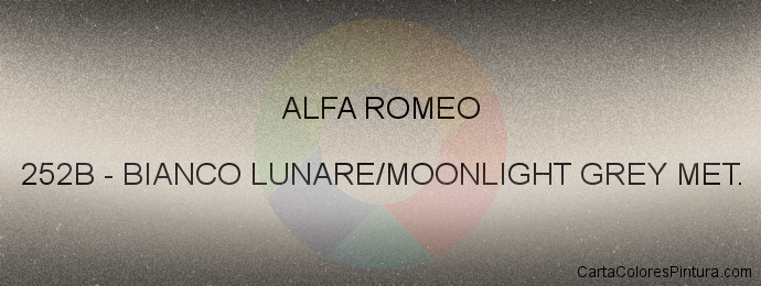 Pintura Alfa Romeo 252B Bianco Lunare/moonlight Grey Met.