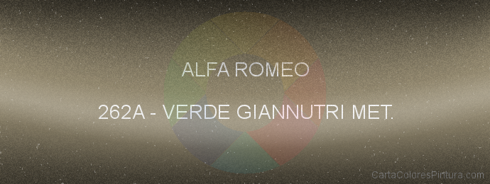 Pintura Alfa Romeo 262A Verde Giannutri Met.