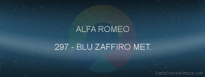 Pintura Alfa Romeo 297 Blu Zaffiro Met.