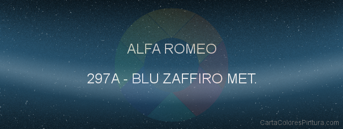 Pintura Alfa Romeo 297A Blu Zaffiro Met.
