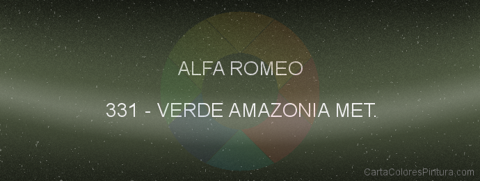 Pintura Alfa Romeo 331 Verde Amazonia Met.
