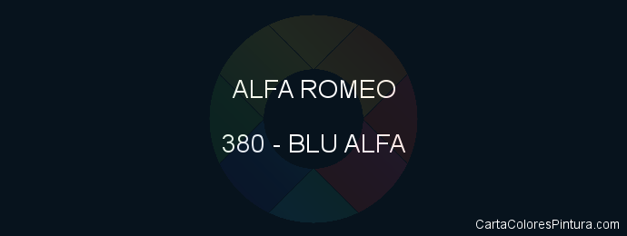 Pintura Alfa Romeo 380 Blu Alfa