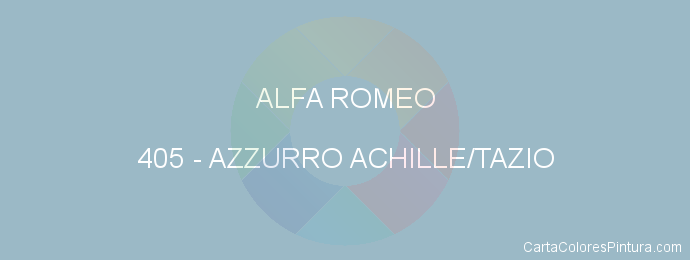 Pintura Alfa Romeo 405 Azzurro Achille/tazio