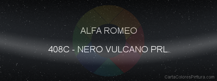 Pintura Alfa Romeo 408C Nero Vulcano Prl.
