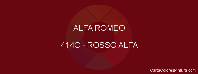 Pintura Alfa Romeo 414C Rosso Alfa