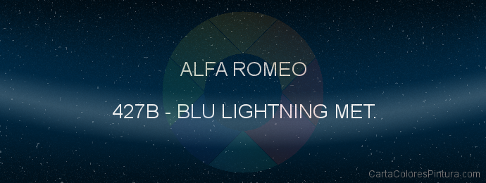 Pintura Alfa Romeo 427B Blu Lightning Met.