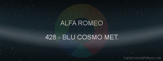 Pintura Alfa Romeo 428 Blu Cosmo Met.