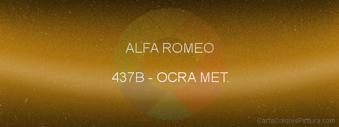 Pintura Alfa Romeo 437B Ocra Met.