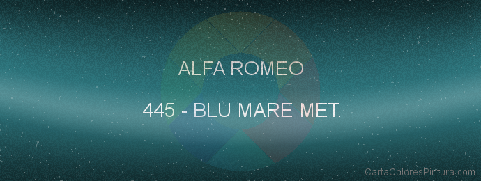 Pintura Alfa Romeo 445 Blu Mare Met.