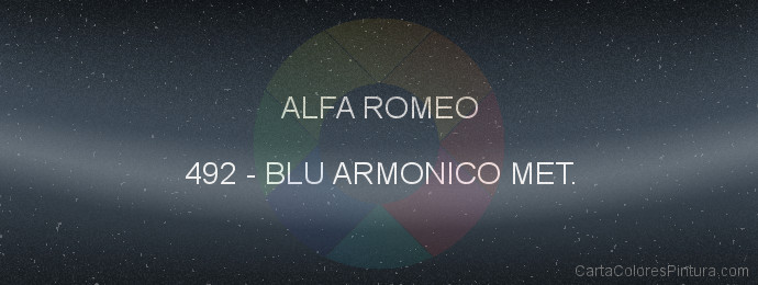 Pintura Alfa Romeo 492 Blu Armonico Met.
