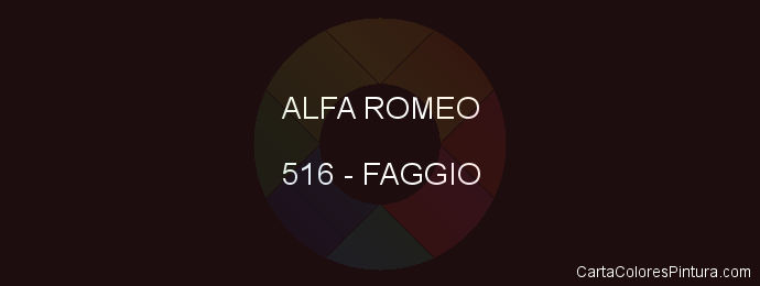 Pintura Alfa Romeo 516 Faggio
