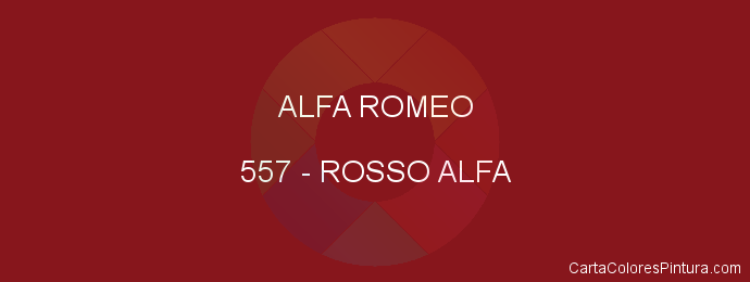 Pintura Alfa Romeo 557 Rosso Alfa