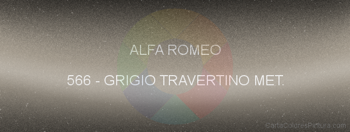 Pintura Alfa Romeo 566 Grigio Travertino Met.