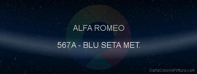 Pintura Alfa Romeo 567A Blu Seta Met.