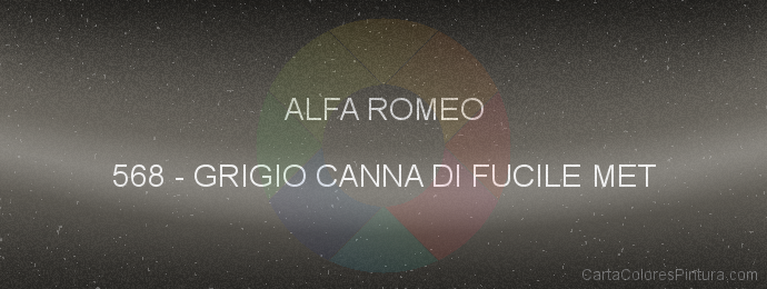 Pintura Alfa Romeo 568 Grigio Canna Di Fucile Met