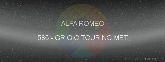 Pintura Alfa Romeo 585 Grigio Touring Met.