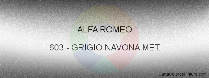 Pintura Alfa Romeo 603 Grigio Navona Met.