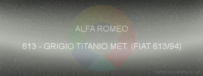 Pintura Alfa Romeo 613 Grigio Titanio Met. (fiat 613/94)