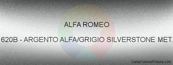 Pintura Alfa Romeo 620B Argento Alfa/grigio Silverstone Met.