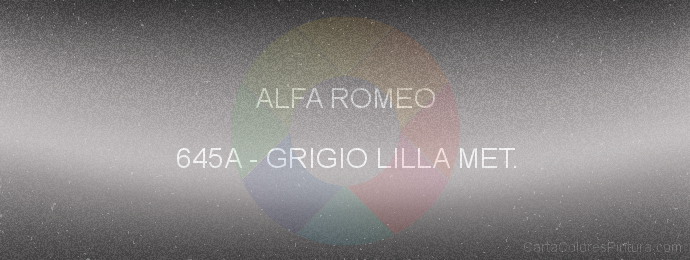 Pintura Alfa Romeo 645A Grigio Lilla Met.