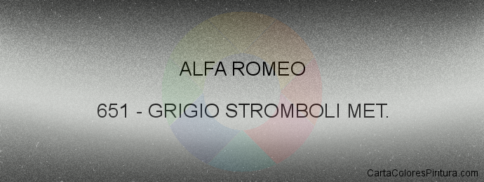 Pintura Alfa Romeo 651 Grigio Stromboli Met.