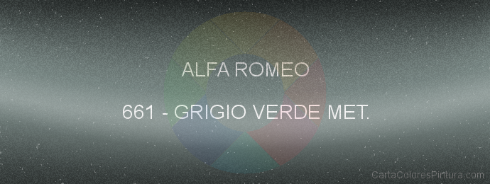 Pintura Alfa Romeo 661 Grigio Verde Met.