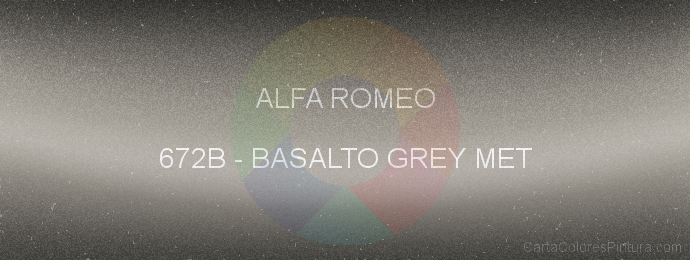Pintura Alfa Romeo 672B Basalto Grey Met