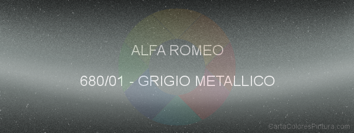 Pintura Alfa Romeo 680/01 Grigio Metallico