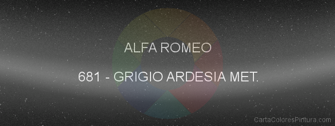 Pintura Alfa Romeo 681 Grigio Ardesia Met.