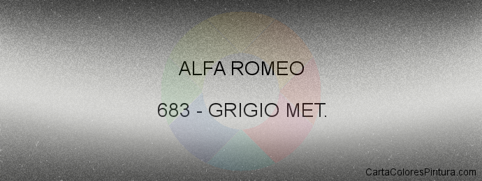 Pintura Alfa Romeo 683 Grigio Met.