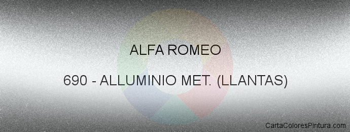 Pintura Alfa Romeo 690 Alluminio Met. (llantas)