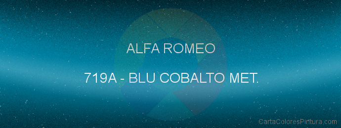 Pintura Alfa Romeo 719A Blu Cobalto Met.