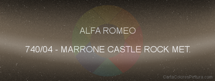 Pintura Alfa Romeo 740/04 Marrone Castle Rock Met.