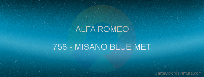 Pintura Alfa Romeo 756 Misano Blue Met.