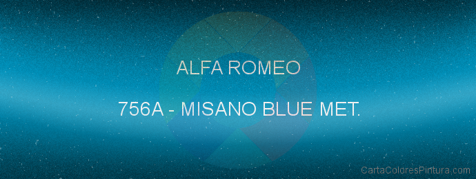 Pintura Alfa Romeo 756A Misano Blue Met.