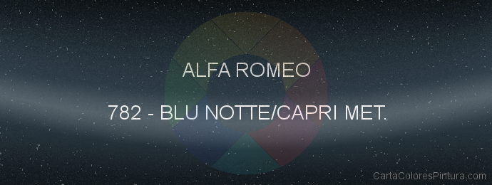 Pintura Alfa Romeo 782 Blu Notte/capri Met.