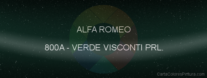 Pintura Alfa Romeo 800A Verde Visconti Prl.