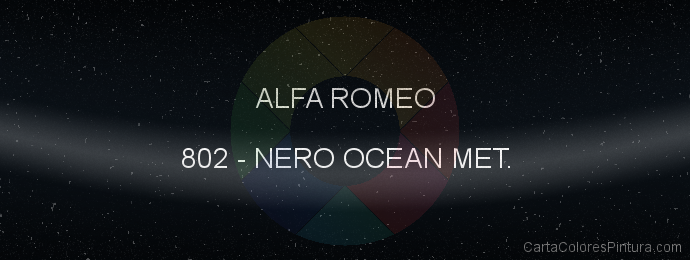 Pintura Alfa Romeo 802 Nero Ocean Met.