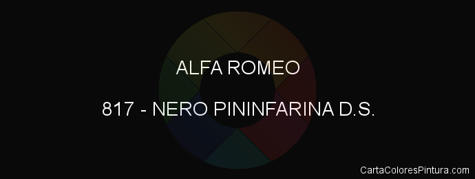 Pintura Alfa Romeo 817 Nero Pininfarina D.s.