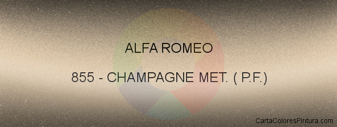 Pintura Alfa Romeo 855 Champagne Met. ( P.f.)