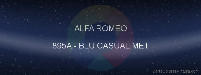 Pintura Alfa Romeo 895A Blu Casual Met.