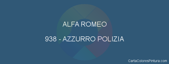 Pintura Alfa Romeo 938 Azzurro Polizia